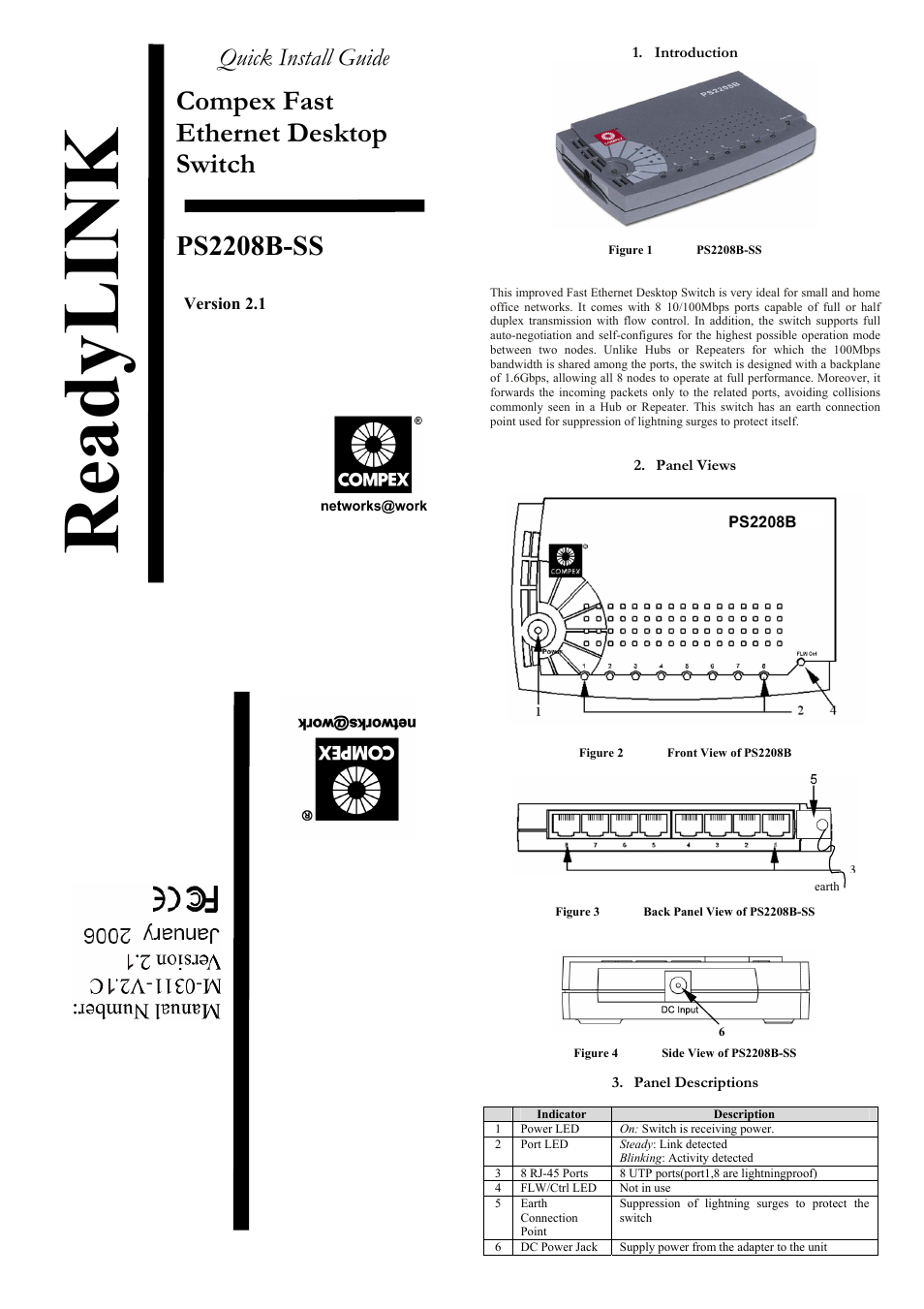 Compex Systems PS2208B-SS User Manual | 2 pages