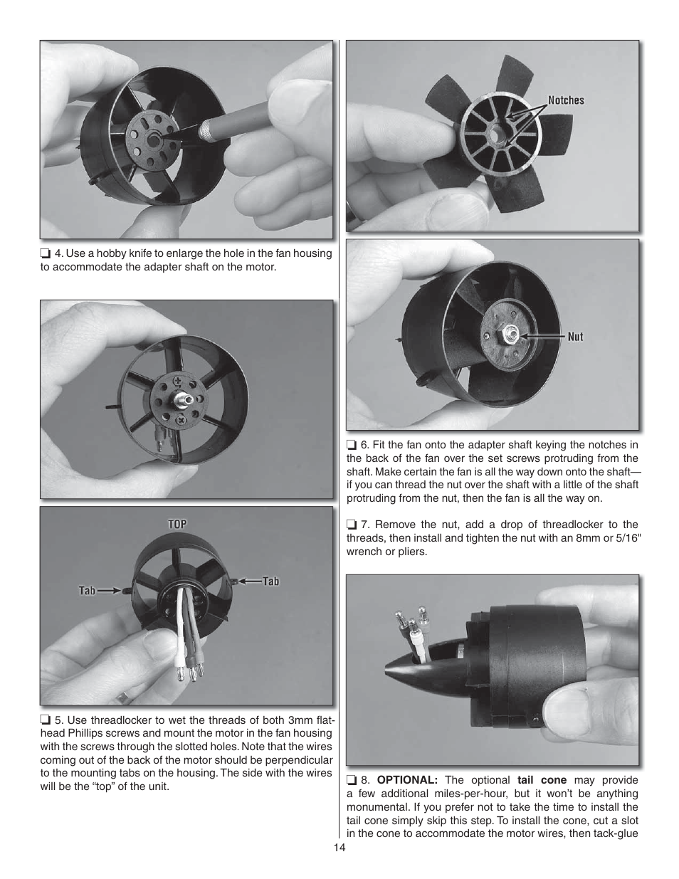 Great Planes Syncro EDF - GPMA1581 User Manual | Page 14 / 24