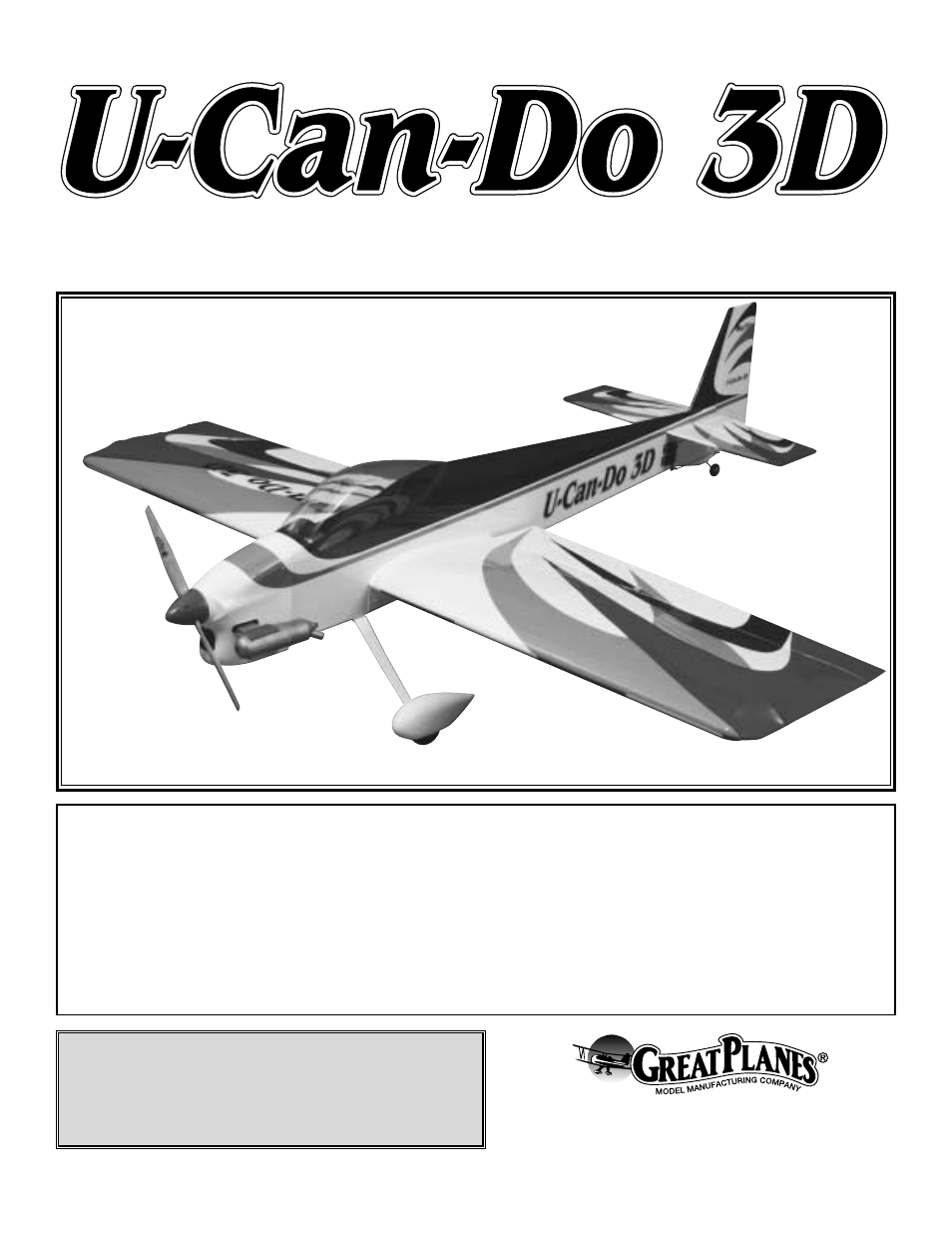 Great Planes U-Can-Do 3D 60 ARF - GPMA1270 User Manual | 28 pages