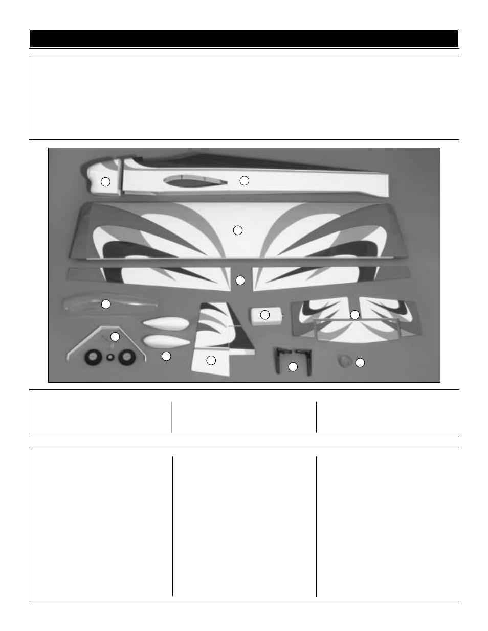 Kit contents | Great Planes U-Can-Do 3D 60 ARF - GPMA1270 User Manual | Page 5 / 28