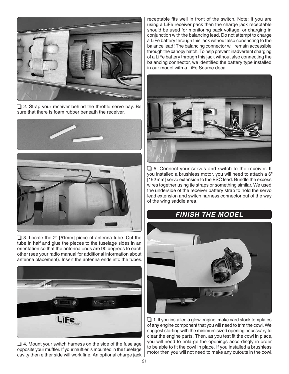 Finish the model | Great Planes U-Can-Do SF EP/GP .80 ARF - GPMA1272 User Manual | Page 21 / 32