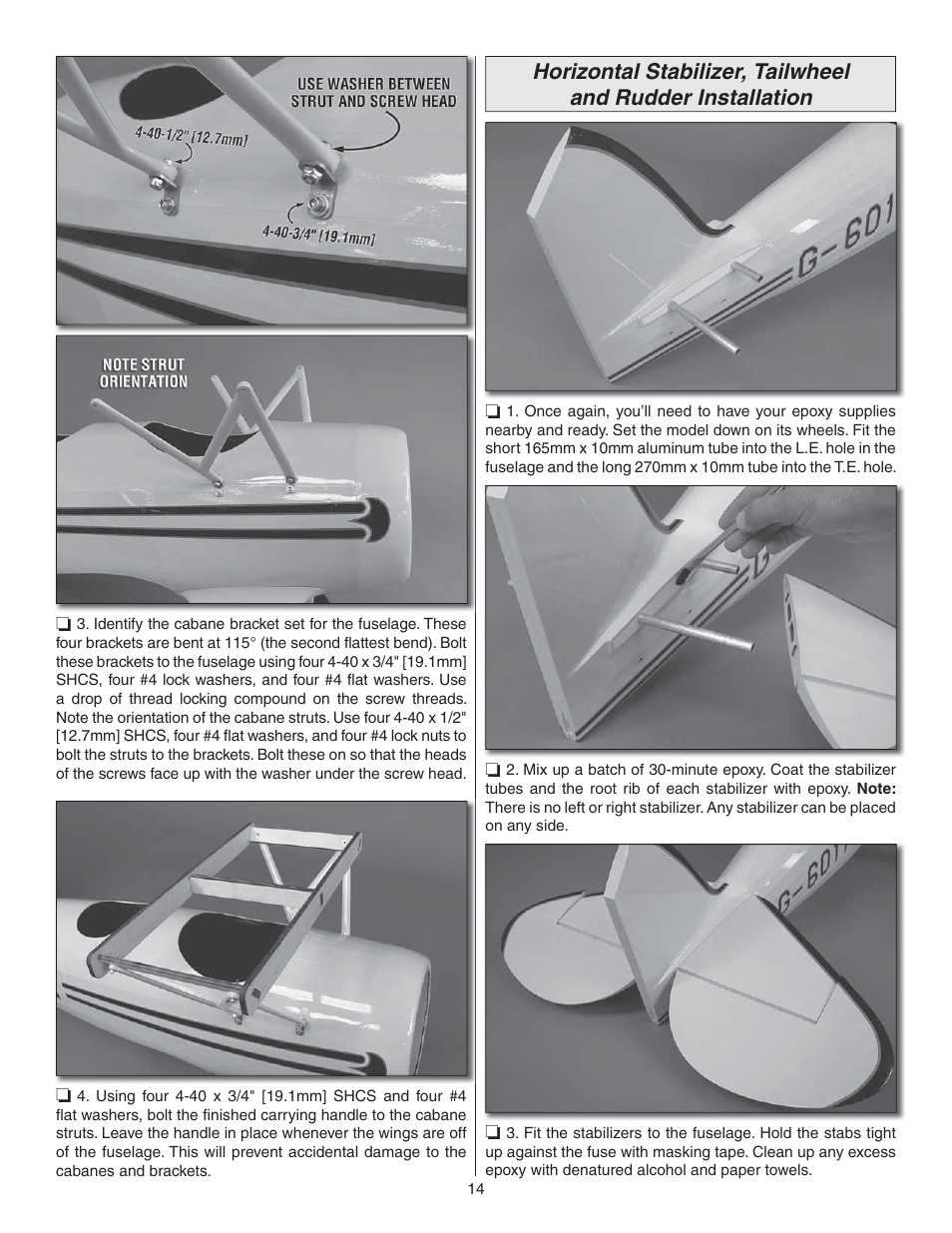 Great Planes Waco YMF-5D Biplane ARF - GPMA1295 User Manual | Page 14 / 40