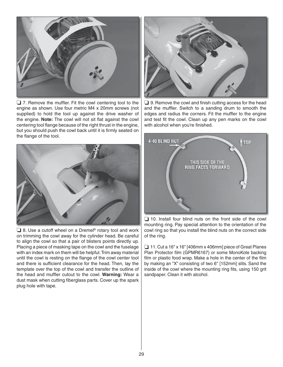 Great Planes Waco YMF-5D Biplane ARF - GPMA1295 User Manual | Page 29 / 40