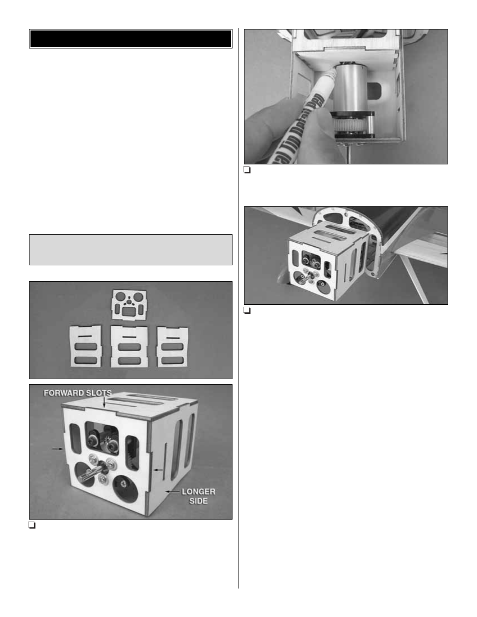 Mount the motor | Great Planes Yak-54 EP 3D ARF - GPMA1542 User Manual | Page 15 / 28