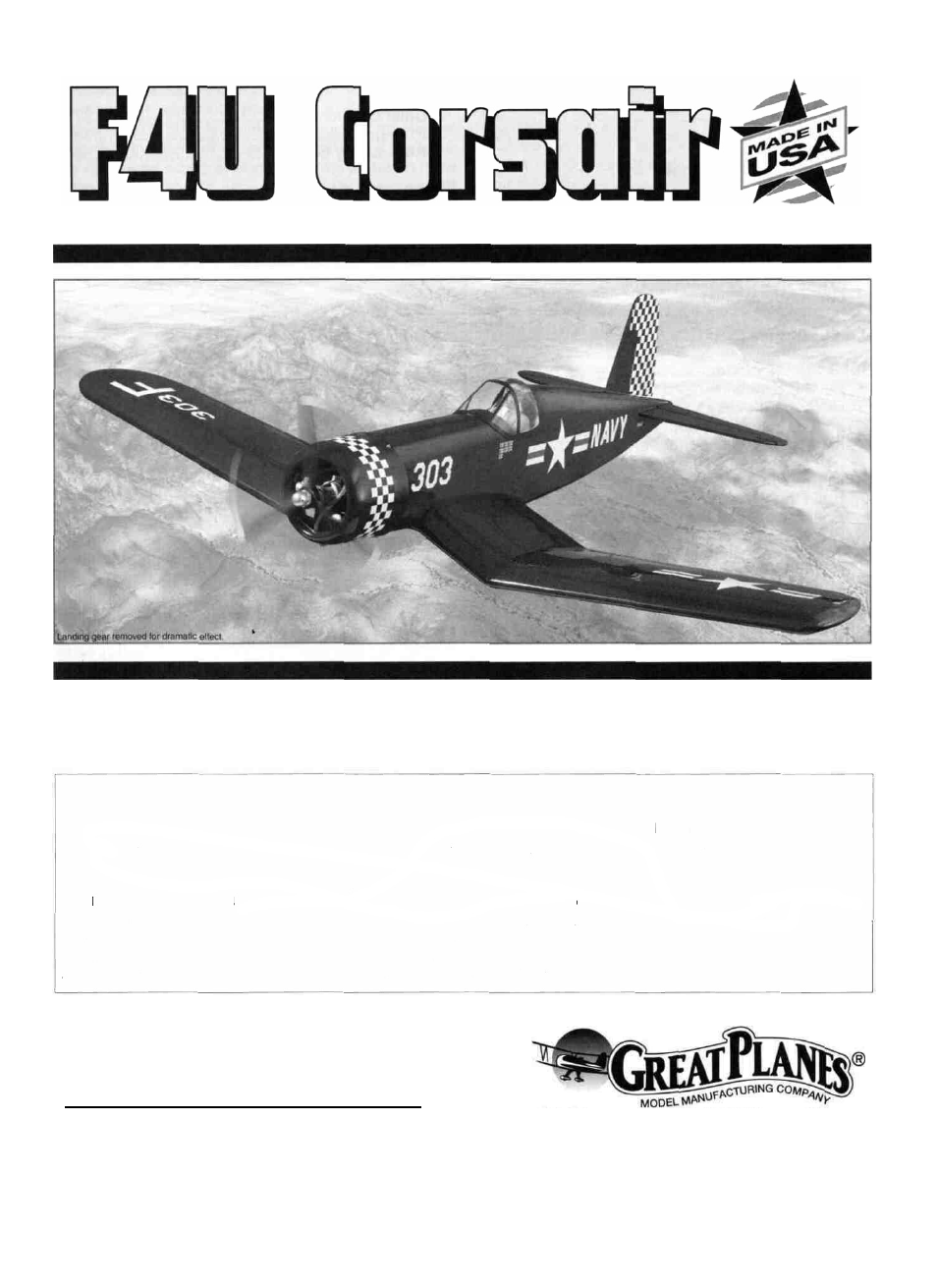 Great Planes Corsair 40 Kit - GPMA0177 User Manual | 40 pages
