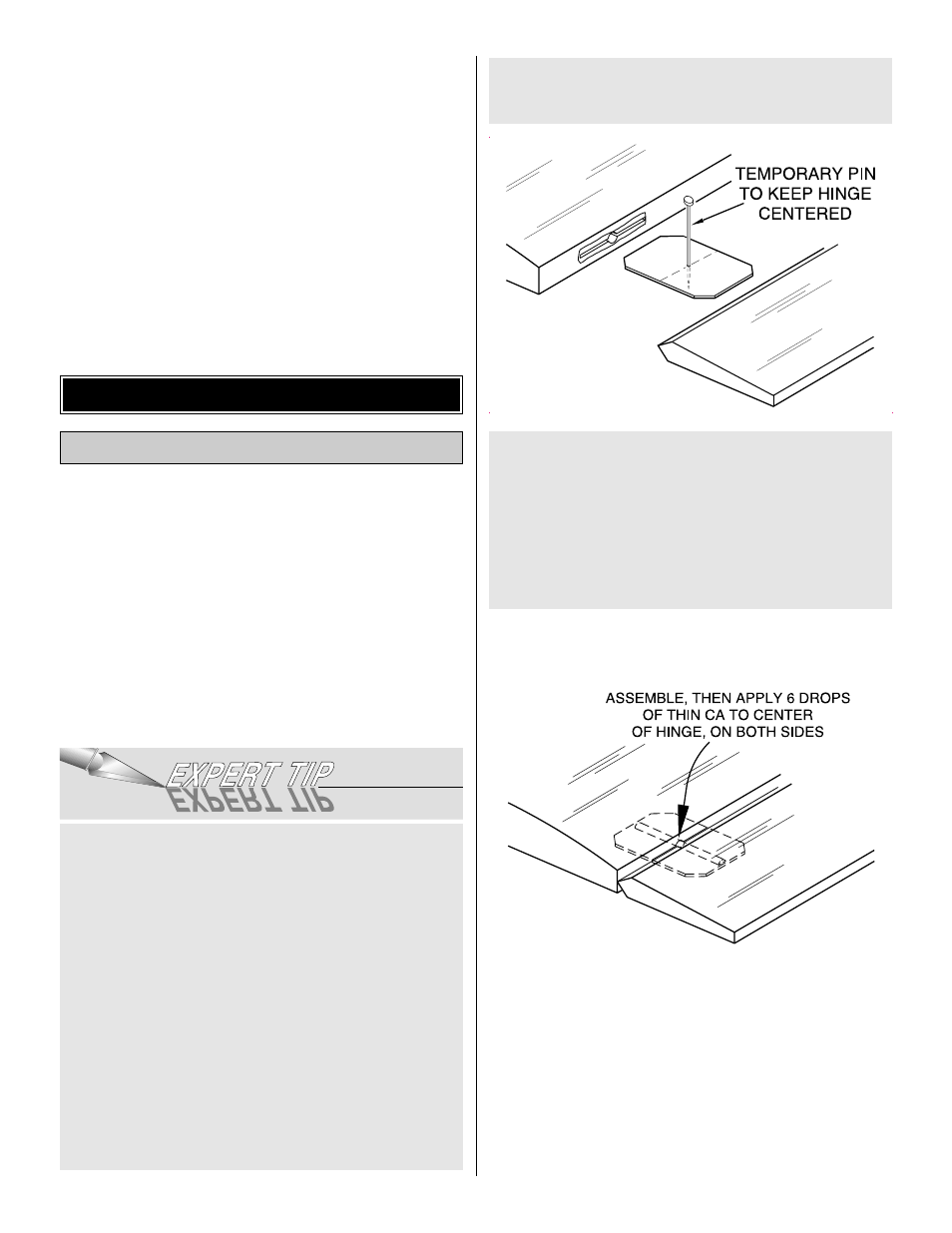 Install the hinges final hookups & checks | Great Planes ElectriCub Kit - GPMA0156 User Manual | Page 39 / 48