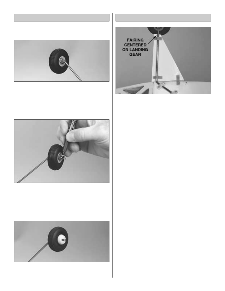 Install the plastic parts install the wheels | Great Planes ElectriCub Kit - GPMA0156 User Manual | Page 40 / 48