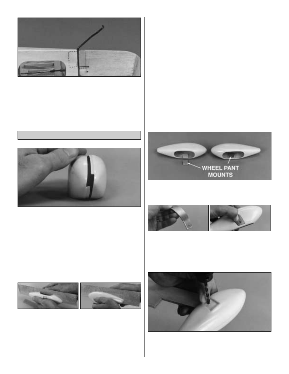 Assemble the wheel pants | Great Planes Extra 300S 40 Kit - GPMA0235 User Manual | Page 34 / 48