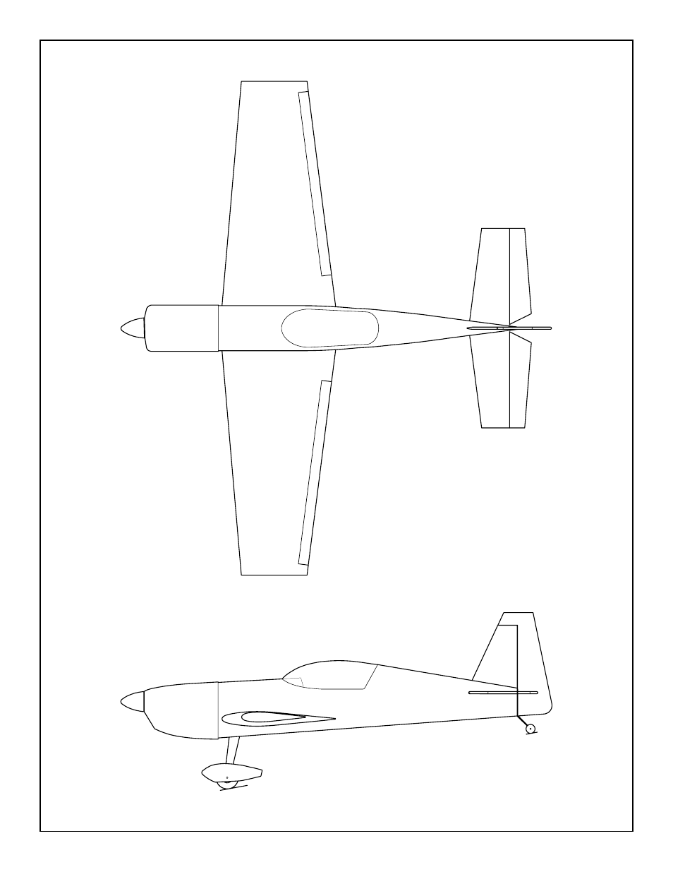 Two view drawing | Great Planes Extra 300S 40 Kit - GPMA0235 User Manual | Page 48 / 48