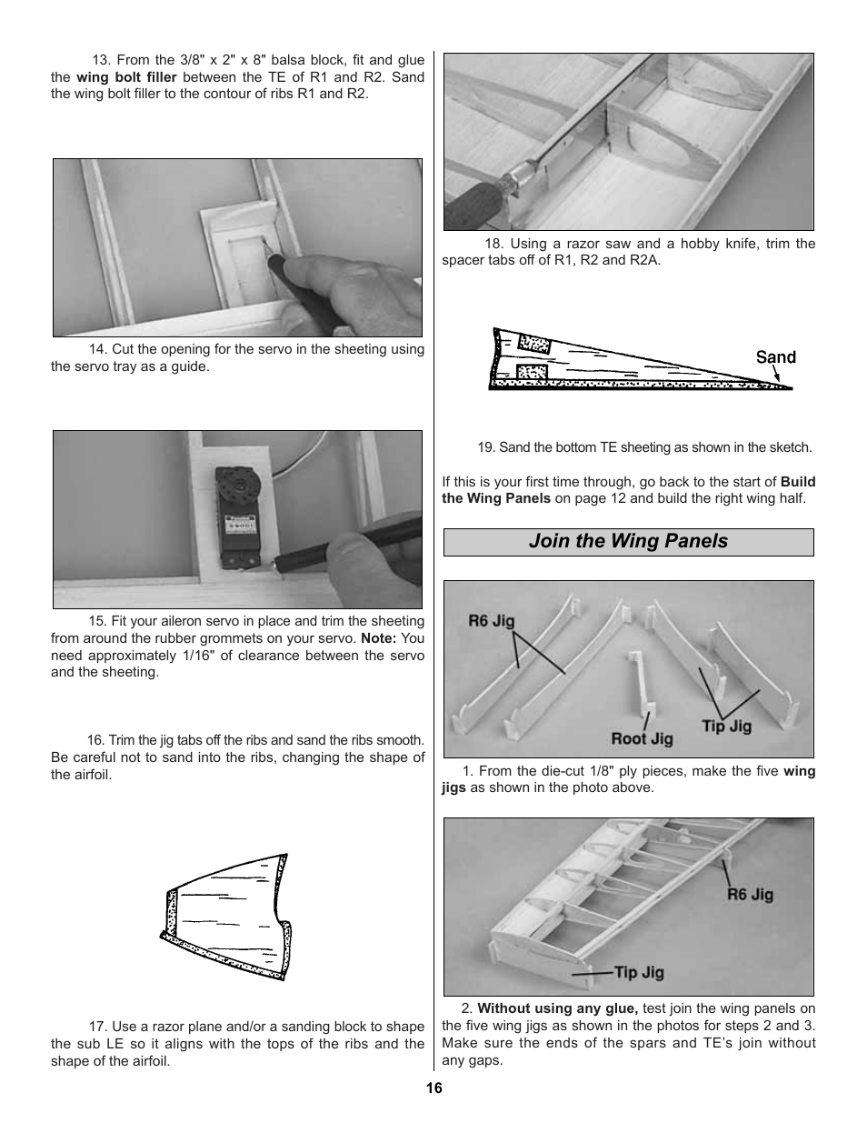 Join the wing panels | Great Planes Extra 300S 60 Kit - GPMA0236 User Manual | Page 16 / 50