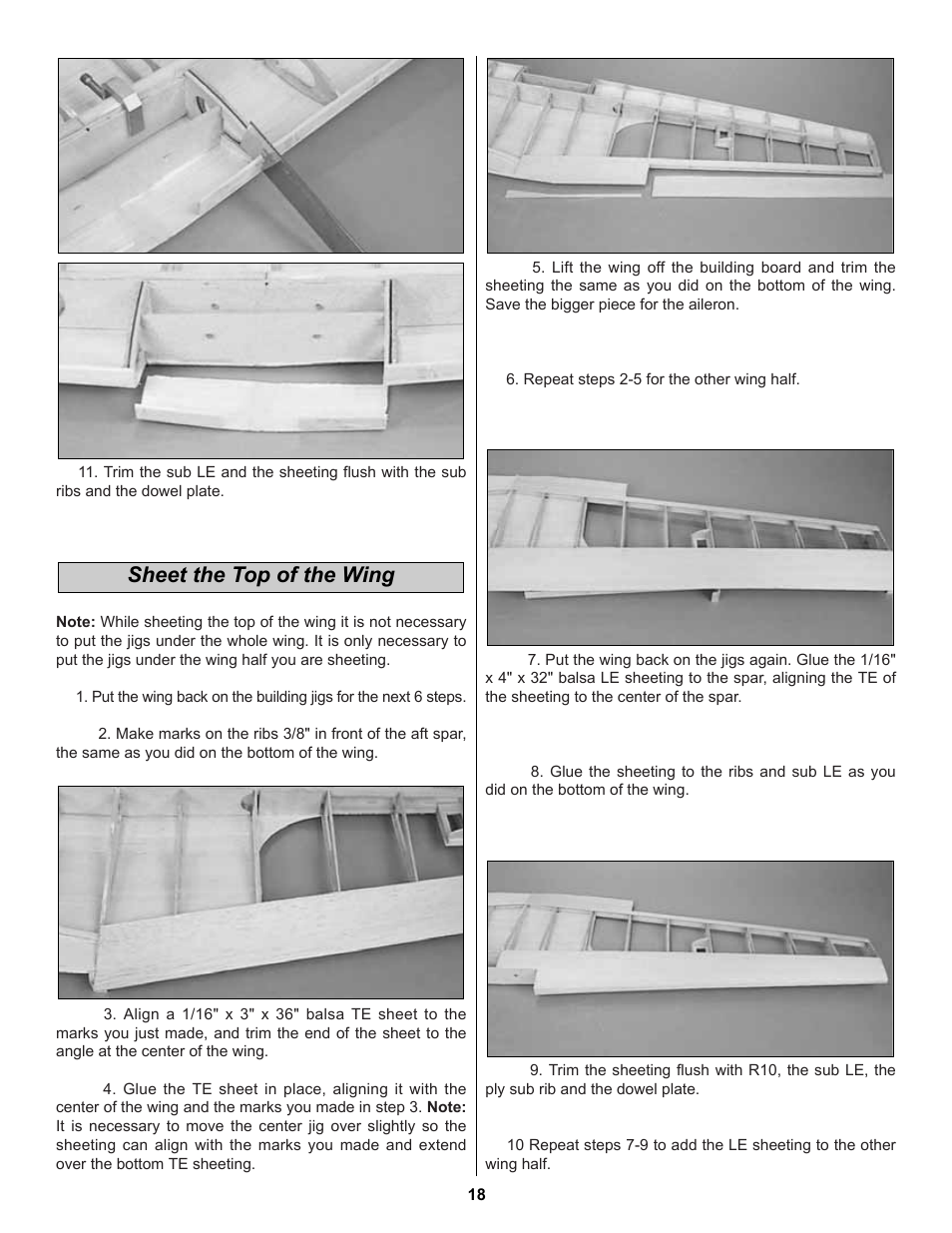 Sheet the top of the wing | Great Planes Extra 300S 60 Kit - GPMA0236 User Manual | Page 18 / 50