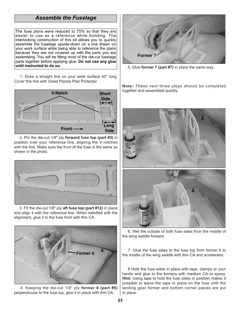 Assemble the fuselage | Great Planes Extra 300S 60 Kit - GPMA0236 User Manual | Page 23 / 50