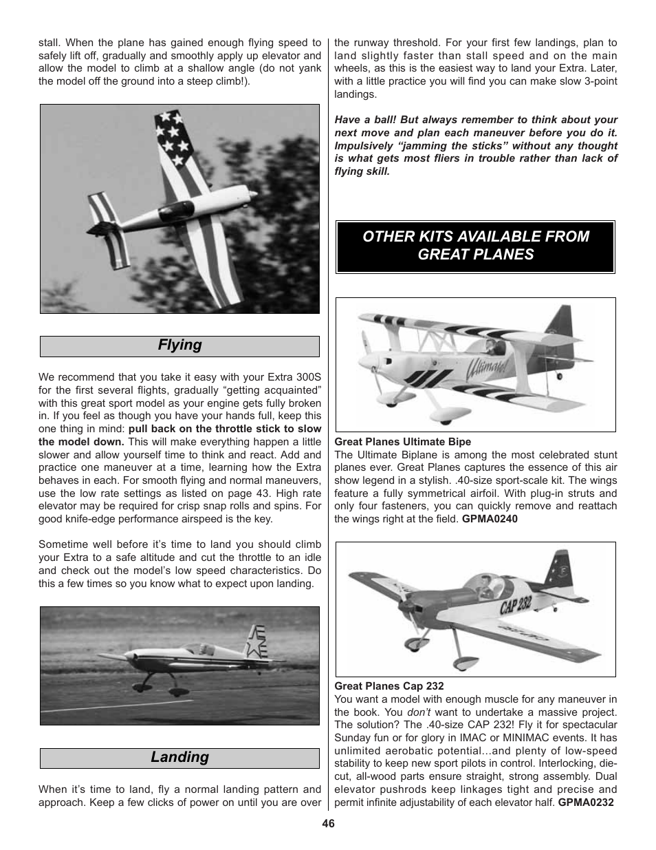 Great Planes Extra 300S 60 Kit - GPMA0236 User Manual | Page 46 / 50