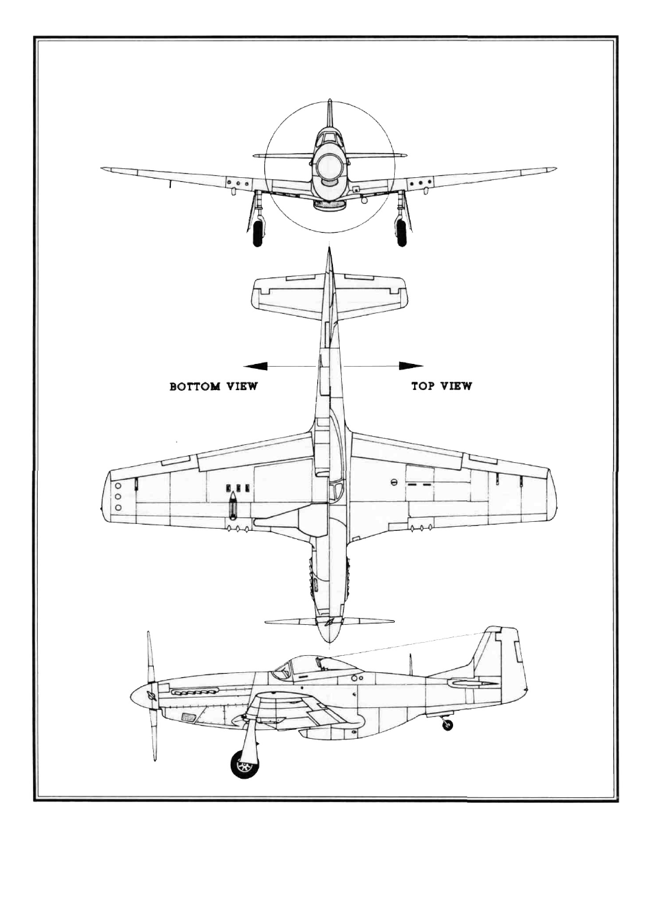 View drawing | Great Planes P-51D Mustang 40 Kit - GPMA0175 User Manual | Page 52 / 52