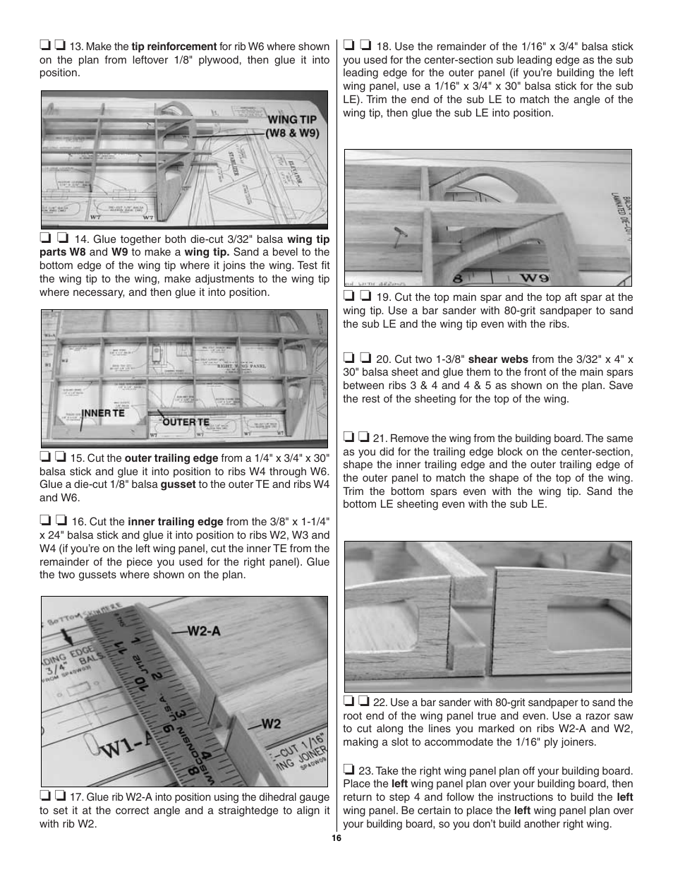 Great Planes Pete 'n Poke 40 Kit - GPMA0493 User Manual | Page 16 / 46