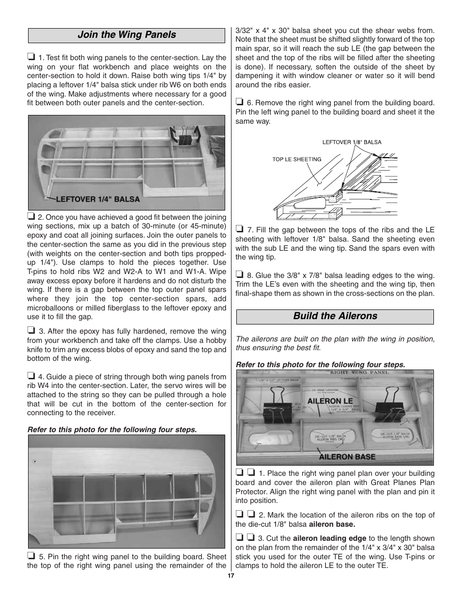 Great Planes Pete 'n Poke 40 Kit - GPMA0493 User Manual | Page 17 / 46
