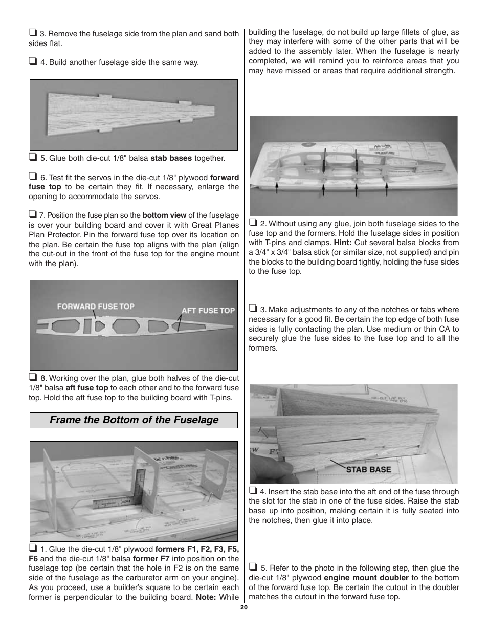 Great Planes Pete 'n Poke 40 Kit - GPMA0493 User Manual | Page 20 / 46