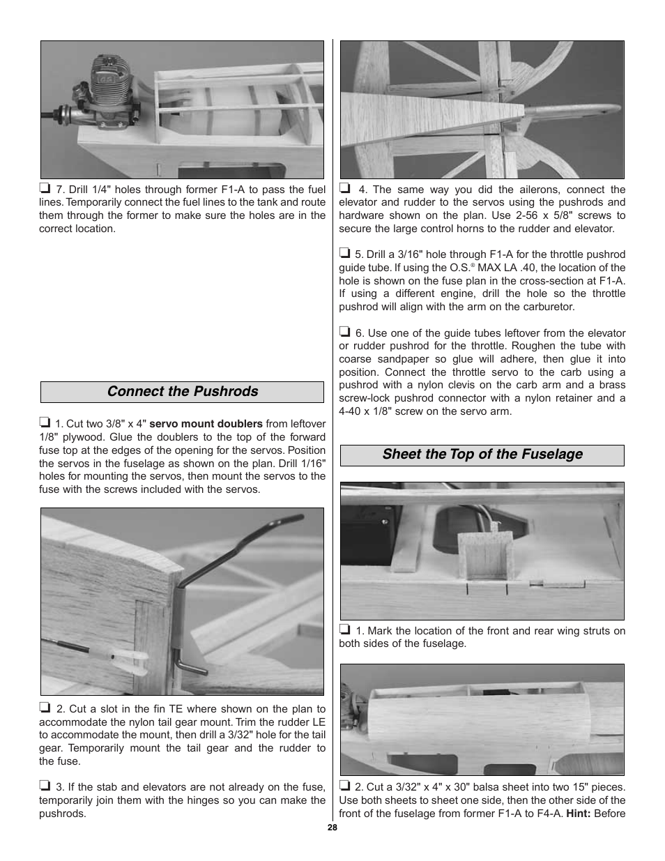 Great Planes Pete 'n Poke 40 Kit - GPMA0493 User Manual | Page 28 / 46