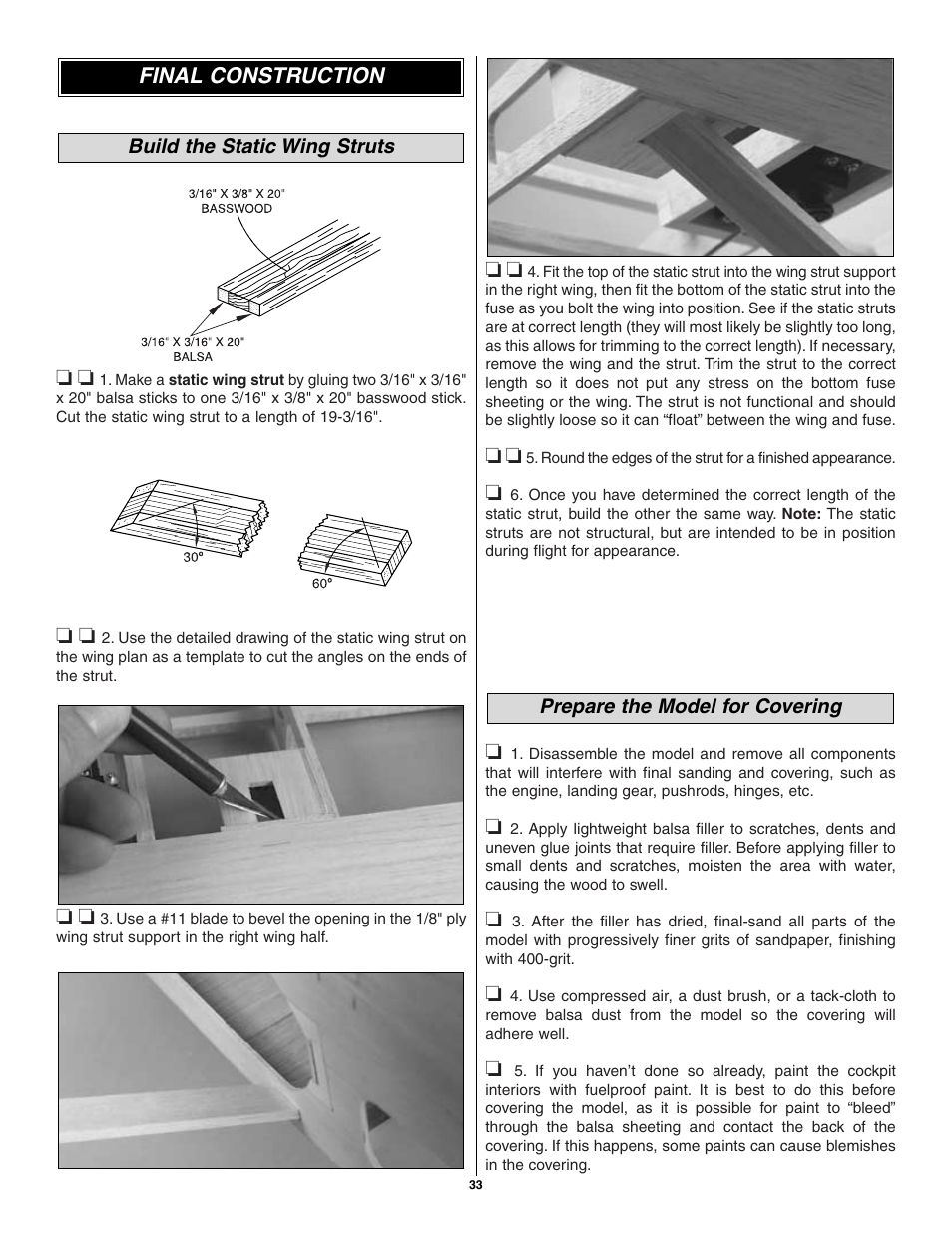 Final construction | Great Planes Pete 'n Poke 40 Kit - GPMA0493 User Manual | Page 33 / 46