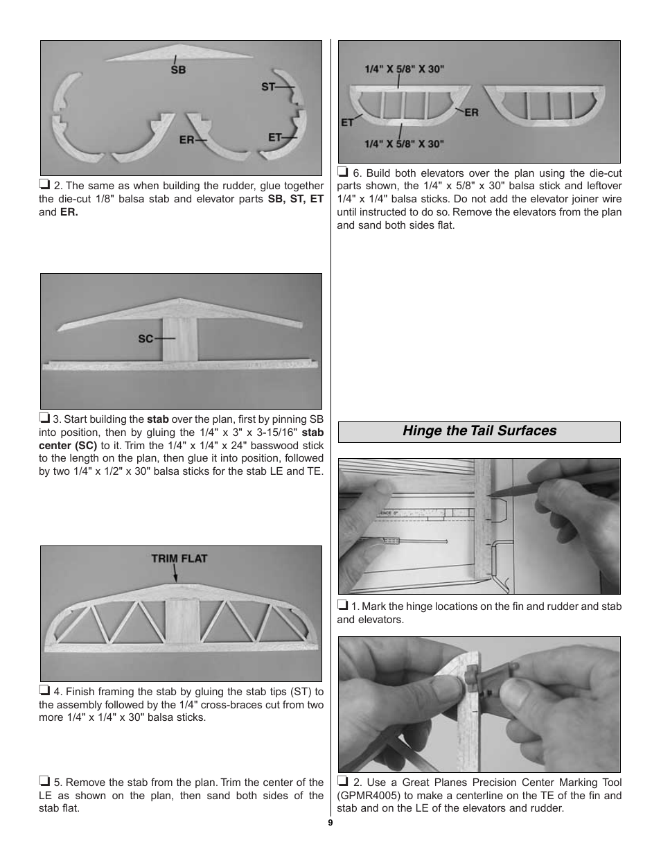 Great Planes Pete 'n Poke 40 Kit - GPMA0493 User Manual | Page 9 / 46