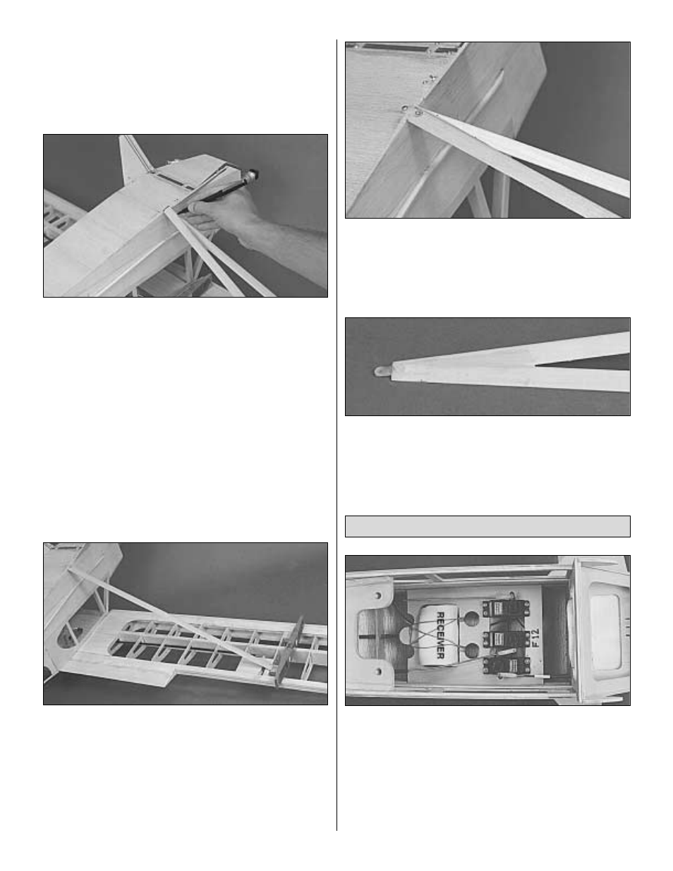 Install receiver, switch and battery | Great Planes Piper J-3 Cub 40 Kit - GPMA0160 User Manual | Page 36 / 48