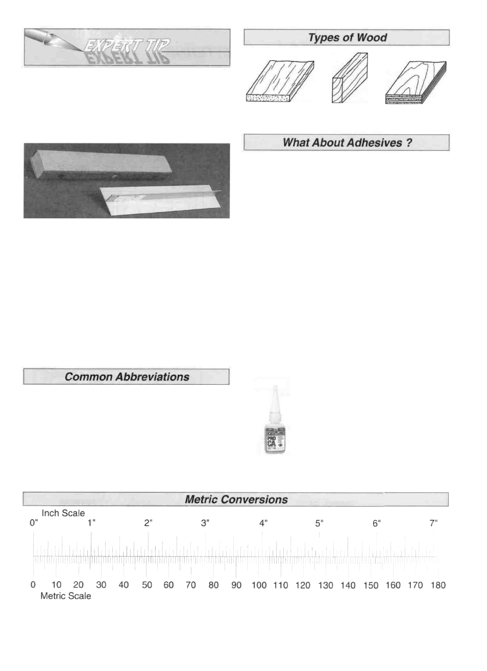 Balsa basswood plywood | Great Planes Piper J-3 Cub 60 Kit - GPMA0162 User Manual | Page 5 / 52