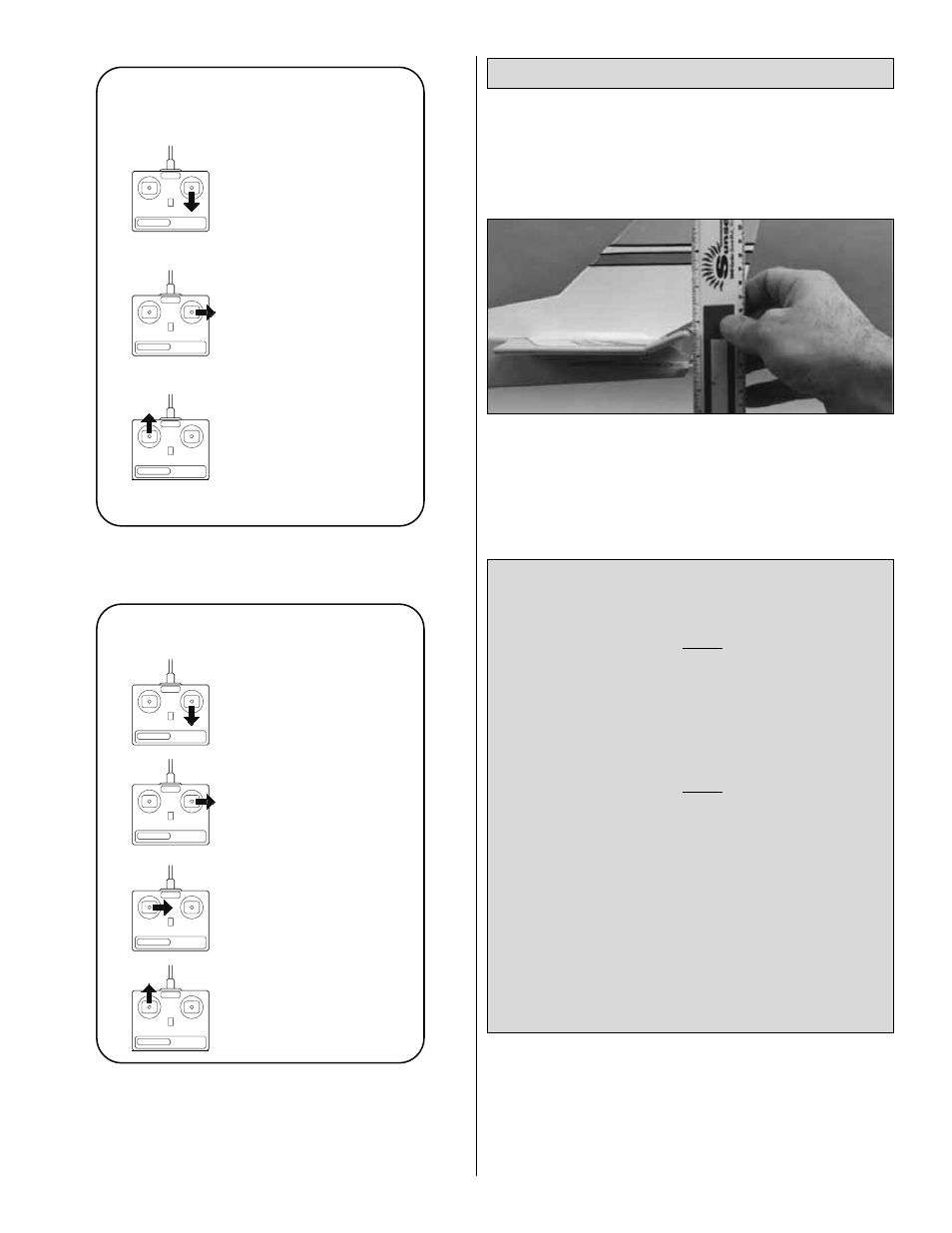 Control surface throws, Channel radio setup, Channel radio set-up | Great Planes PT-40 MkII Kit - GPMA0118 User Manual | Page 52 / 64