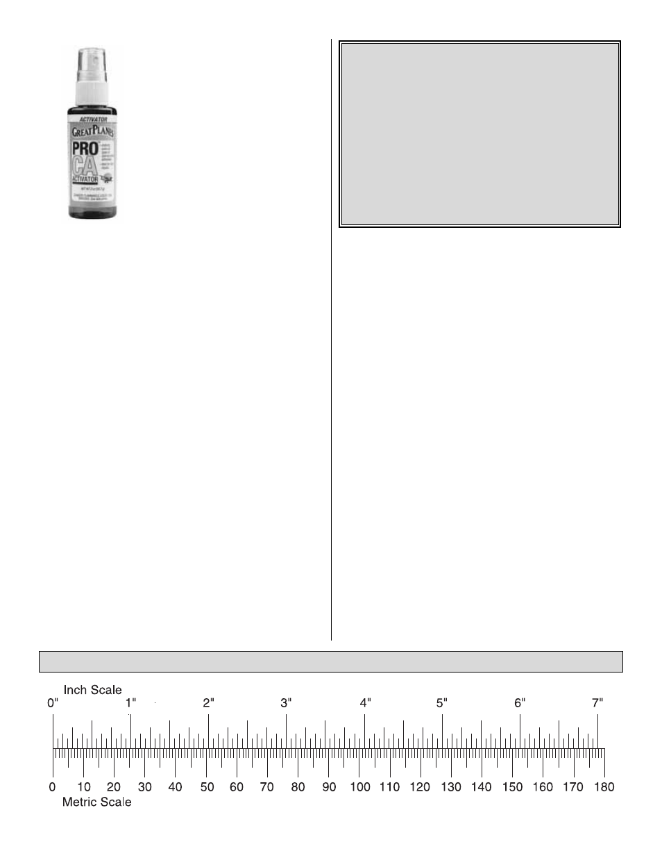 Metric conversion | Great Planes PT-40 MkII Kit - GPMA0118 User Manual | Page 8 / 64