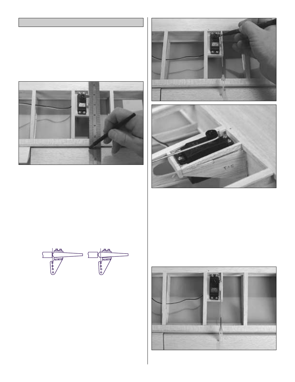 Finish the servo installation | Great Planes RV-4 40 Kit - GPMA0180 User Manual | Page 40 / 52