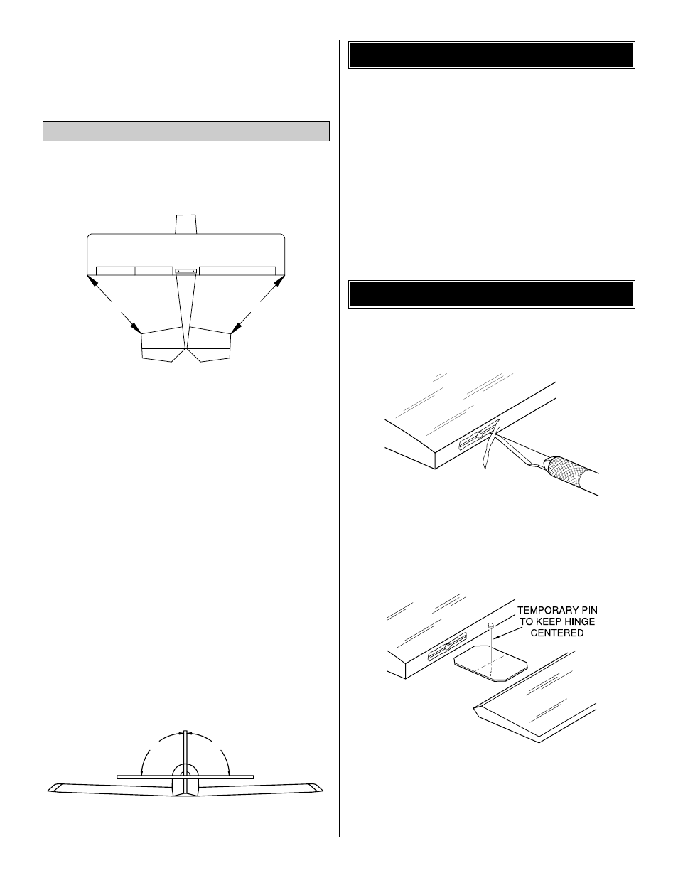 Join the control surfaces painting, Install the stab and fin | Great Planes RV-4 40 Kit - GPMA0180 User Manual | Page 45 / 52