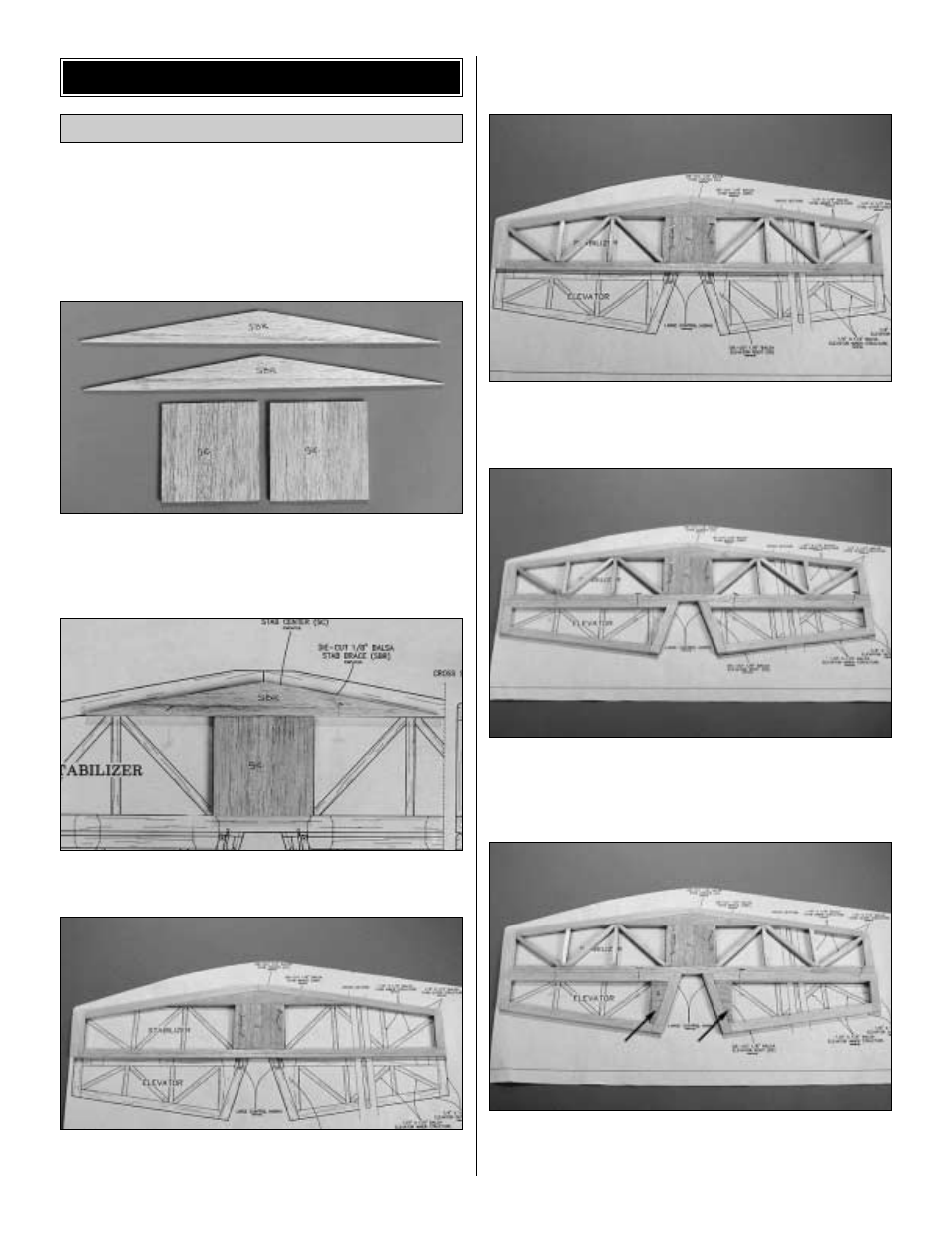 Build the stab & elevator build the tail surfaces | Great Planes RV-4 40 Kit - GPMA0180 User Manual | Page 7 / 52