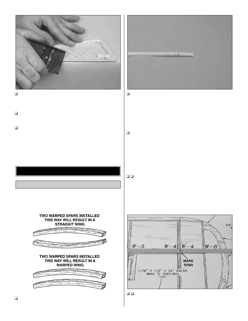 Build the wing panels build the wing | Great Planes T-Craft 20 Kit - GPMA0155 User Manual | Page 11 / 50