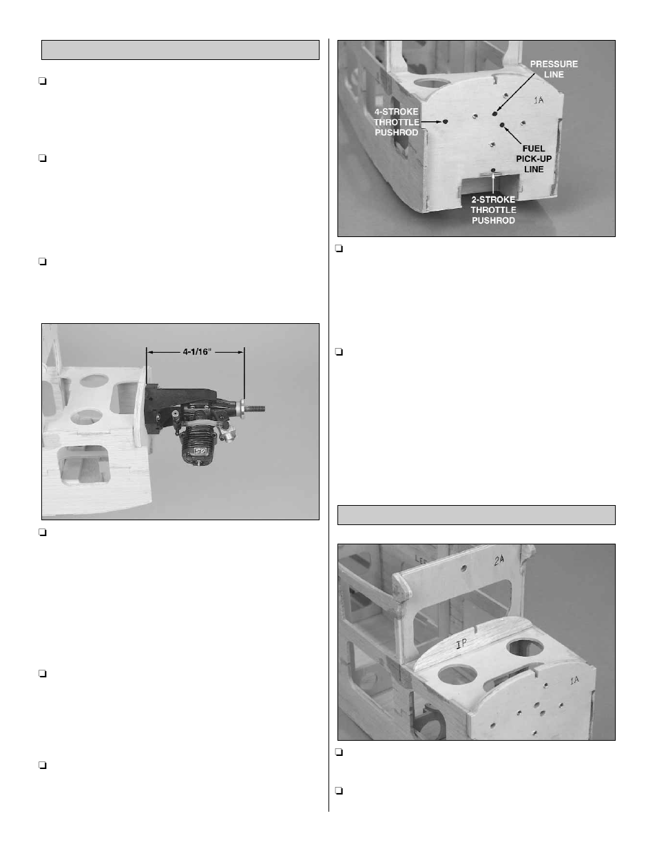 Sheet the front deck install the engine | Great Planes T-Craft 20 Kit - GPMA0155 User Manual | Page 27 / 50