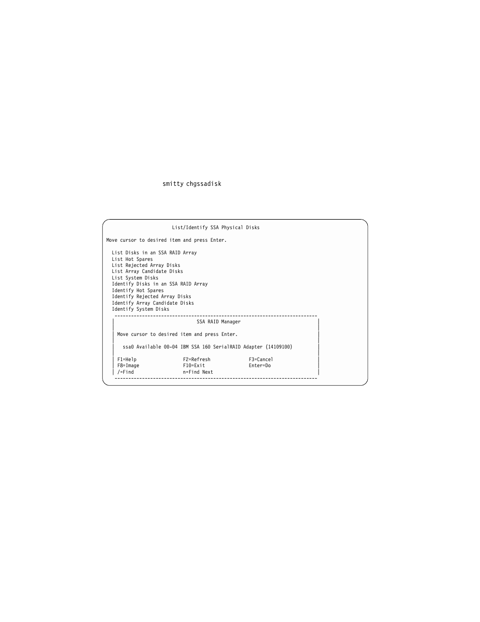 Changing or showing the use of an ssa disk drive | Compex Systems Advanced SerialRAID Adapters SA33-3285-02 User Manual | Page 164 / 531