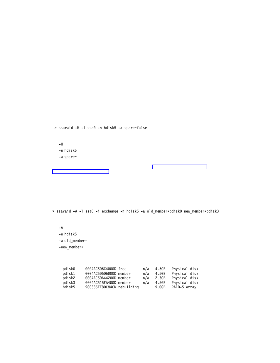 Example 7: to change an attribute of an object | Compex Systems Advanced SerialRAID Adapters SA33-3285-02 User Manual | Page 262 / 531