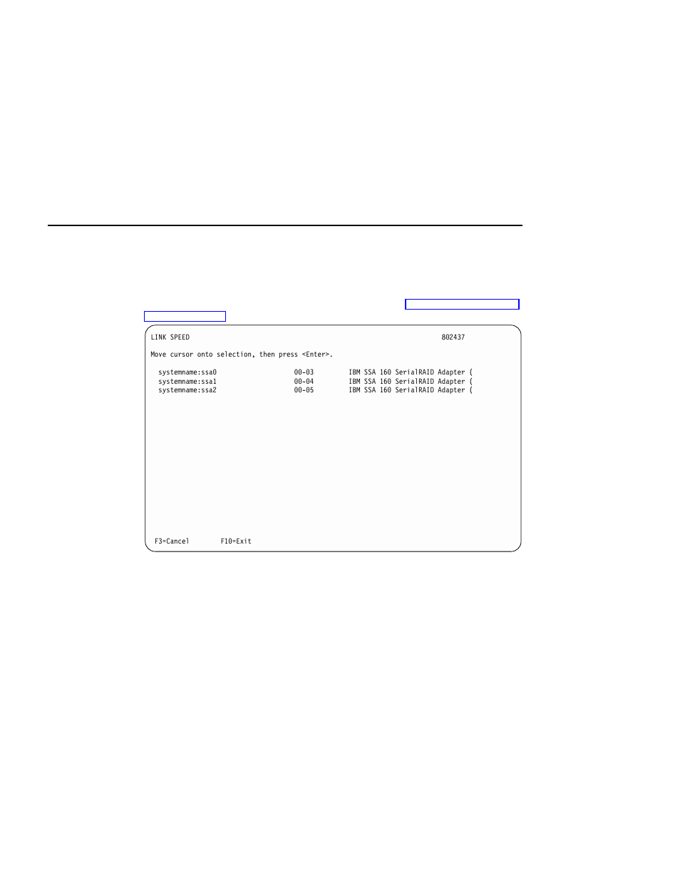 Link speed service aid | Compex Systems Advanced SerialRAID Adapters SA33-3285-02 User Manual | Page 416 / 531