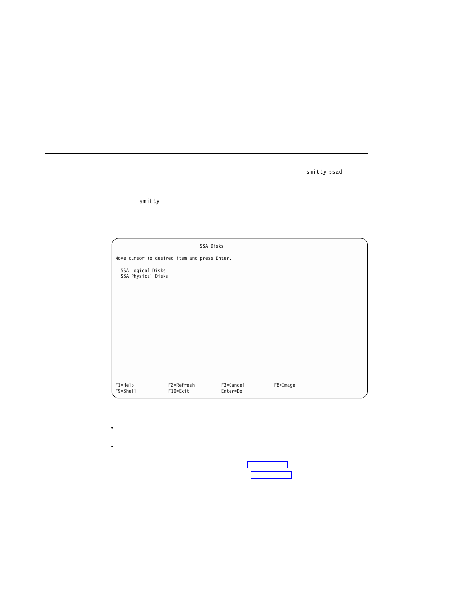 Getting access to the ssa disks smit menu | Compex Systems Advanced SerialRAID Adapters SA33-3285-02 User Manual | Page 61 / 531