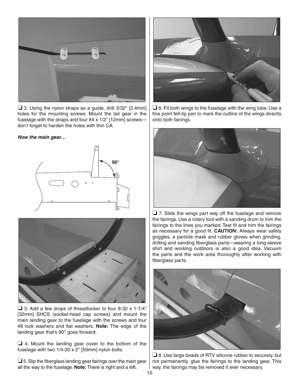Great Planes 38% Extra 330S ARF - GPMA1290 User Manual | Page 10 / 28