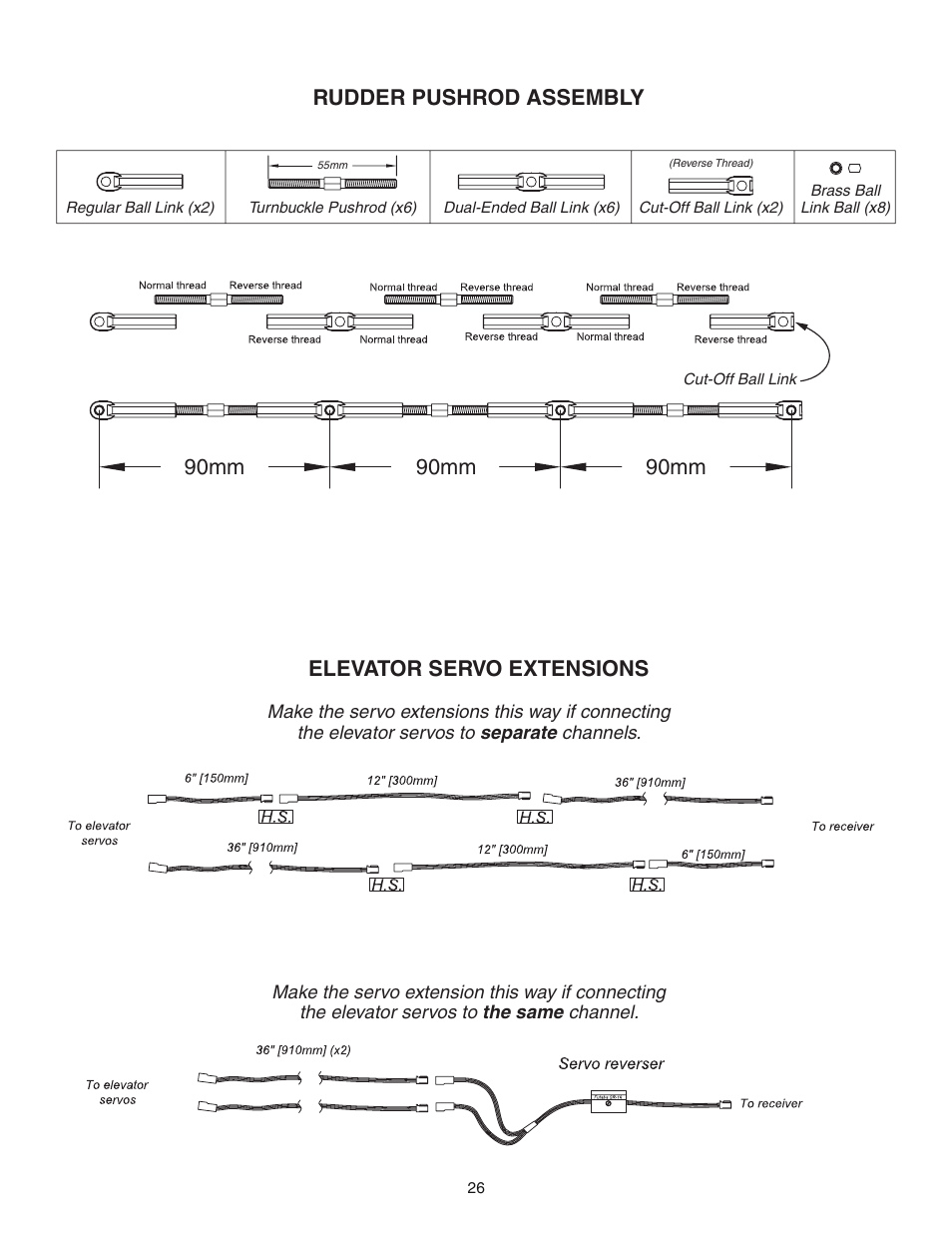Great Planes 38% Extra 330S ARF - GPMA1290 User Manual | Page 26 / 28