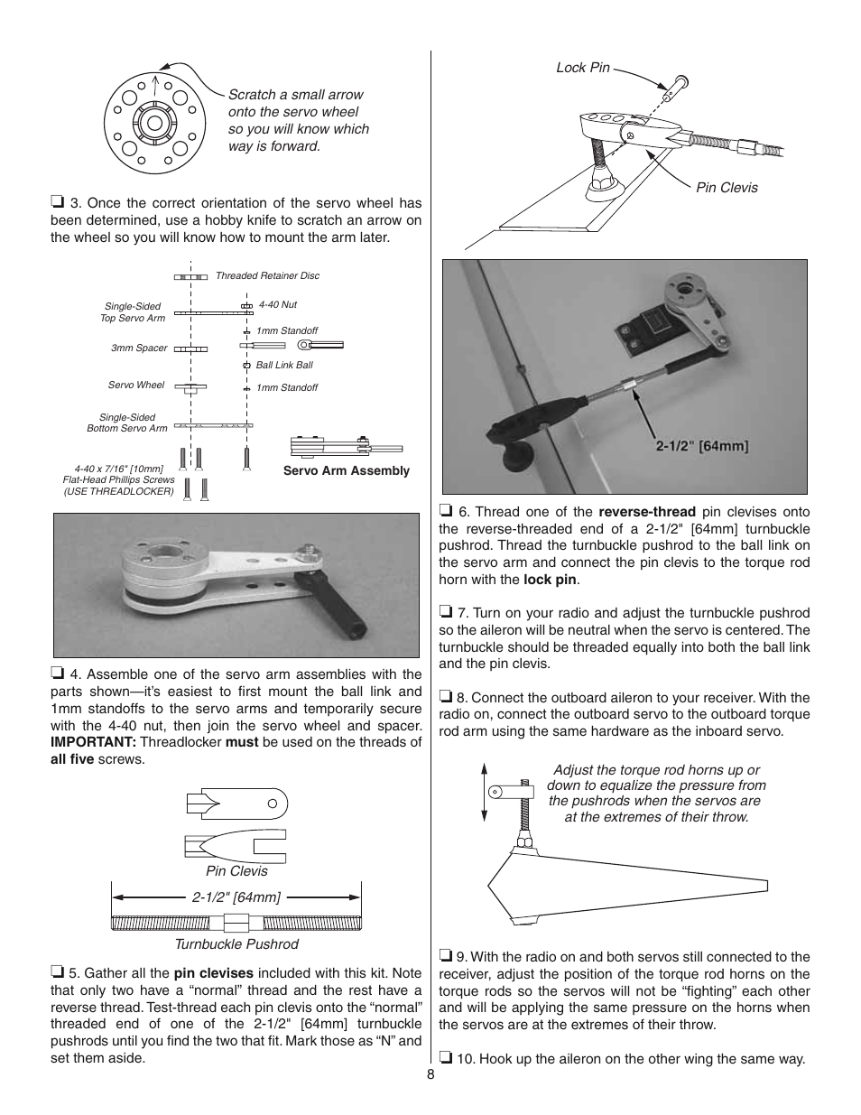 Great Planes 38% Extra 330S ARF - GPMA1290 User Manual | Page 8 / 28