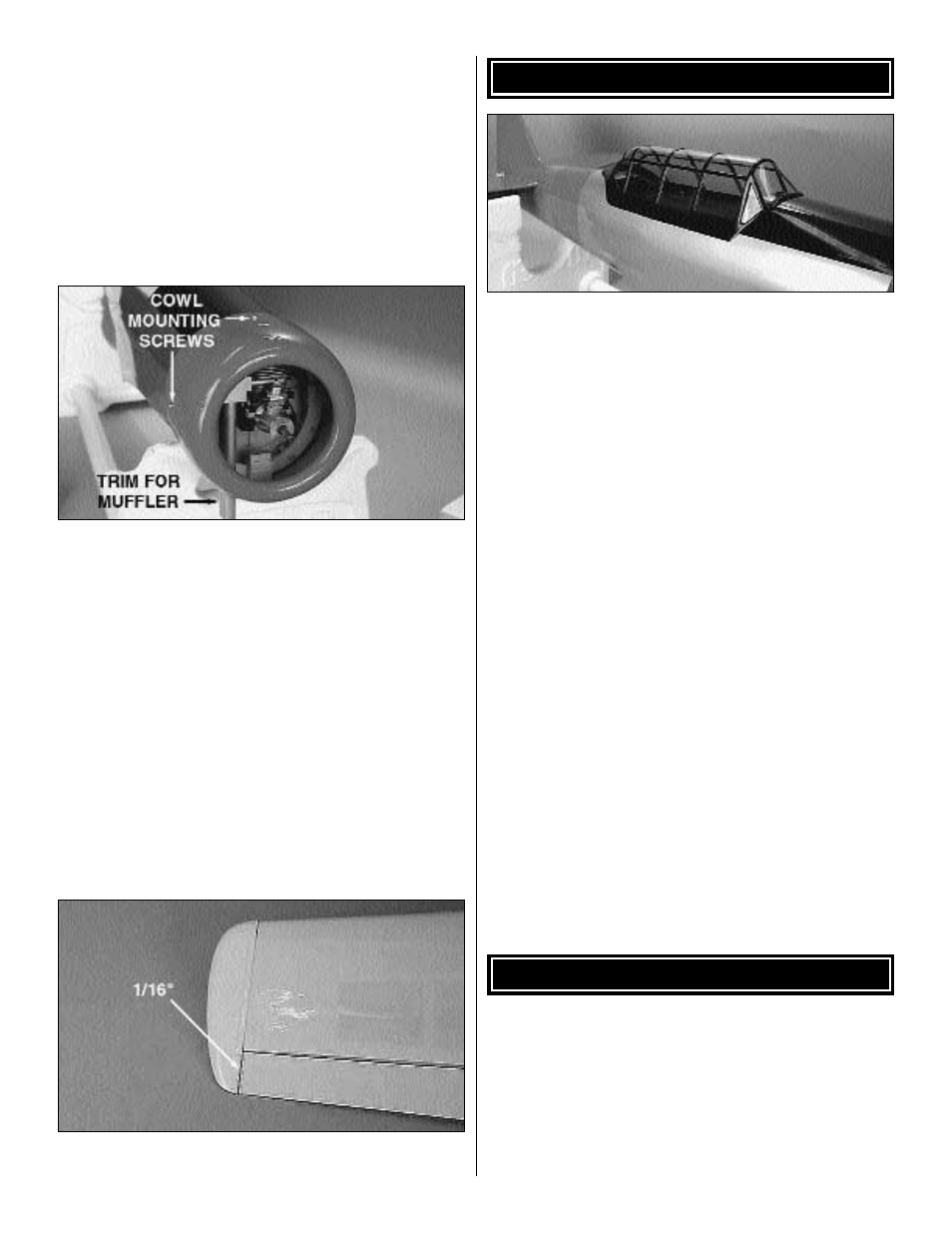 Control throw adjustment finish the cockpit | Great Planes AT-6 Texan ARF 40 MonoKote - GPMA1245 User Manual | Page 13 / 20