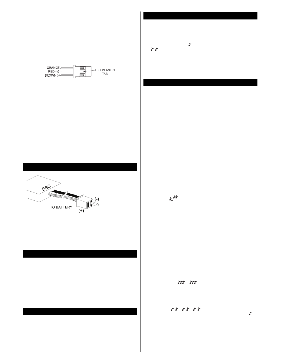 Great Planes BL-8 Brushless ESC - GPMM2070 User Manual | Page 2 / 4