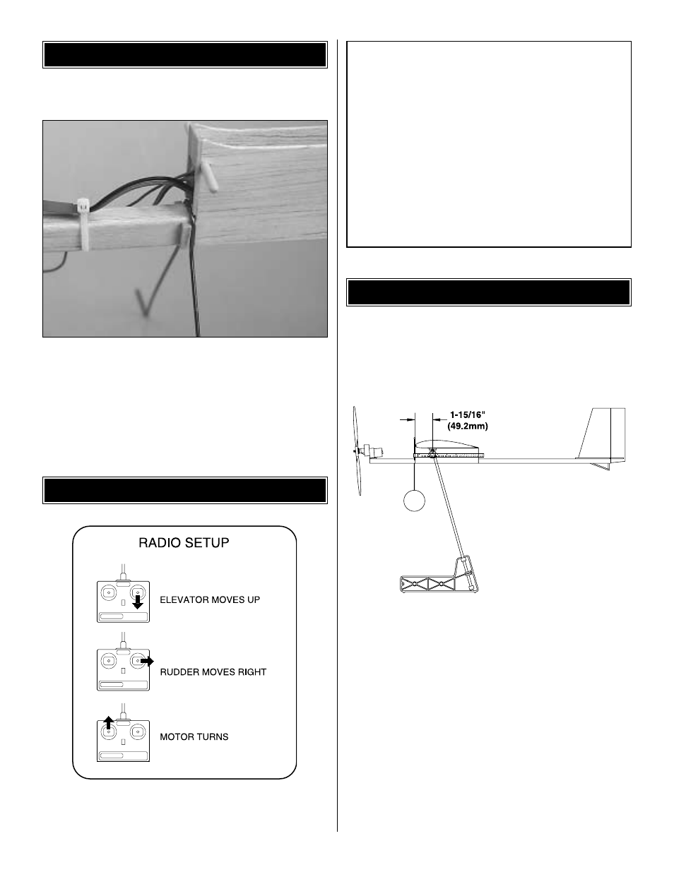 Balance your model, Set the control throws install the landing gear | Great Planes BLT Park Flyer Kit- GPMA0001 User Manual | Page 19 / 24