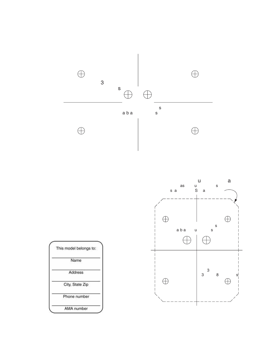 Engine mount template for fuji-imvac bt-43eis | Great Planes CAP 232 1.60 ARF - GPMA1410 User Manual | Page 35 / 36