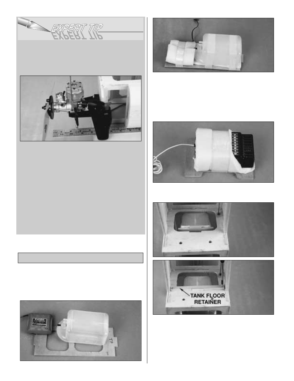 Install the battery & tank | Great Planes CAP 232 40 Kit - GPMA0232 User Manual | Page 30 / 44