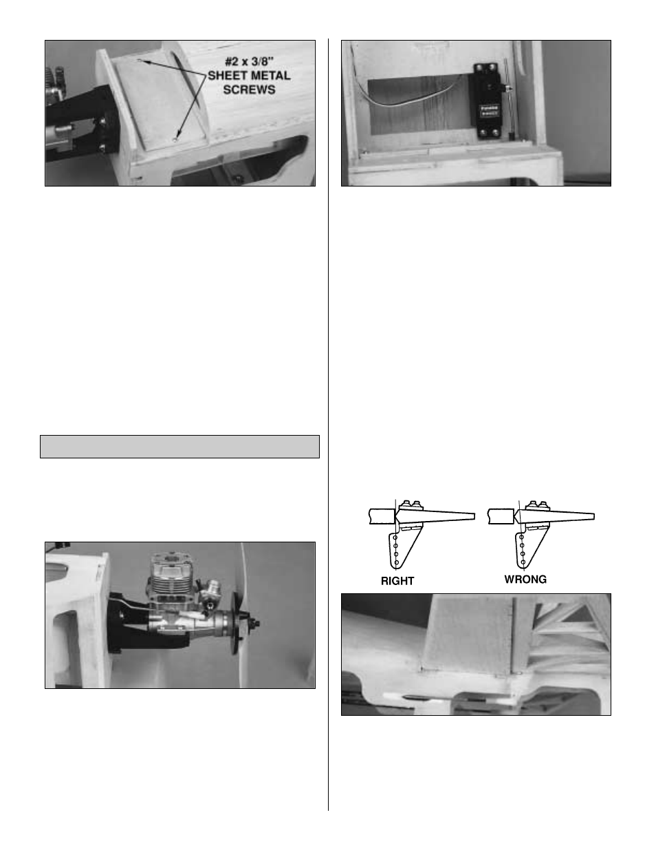 Install the servos & make the pushrods | Great Planes CAP 232 40 Kit - GPMA0232 User Manual | Page 31 / 44