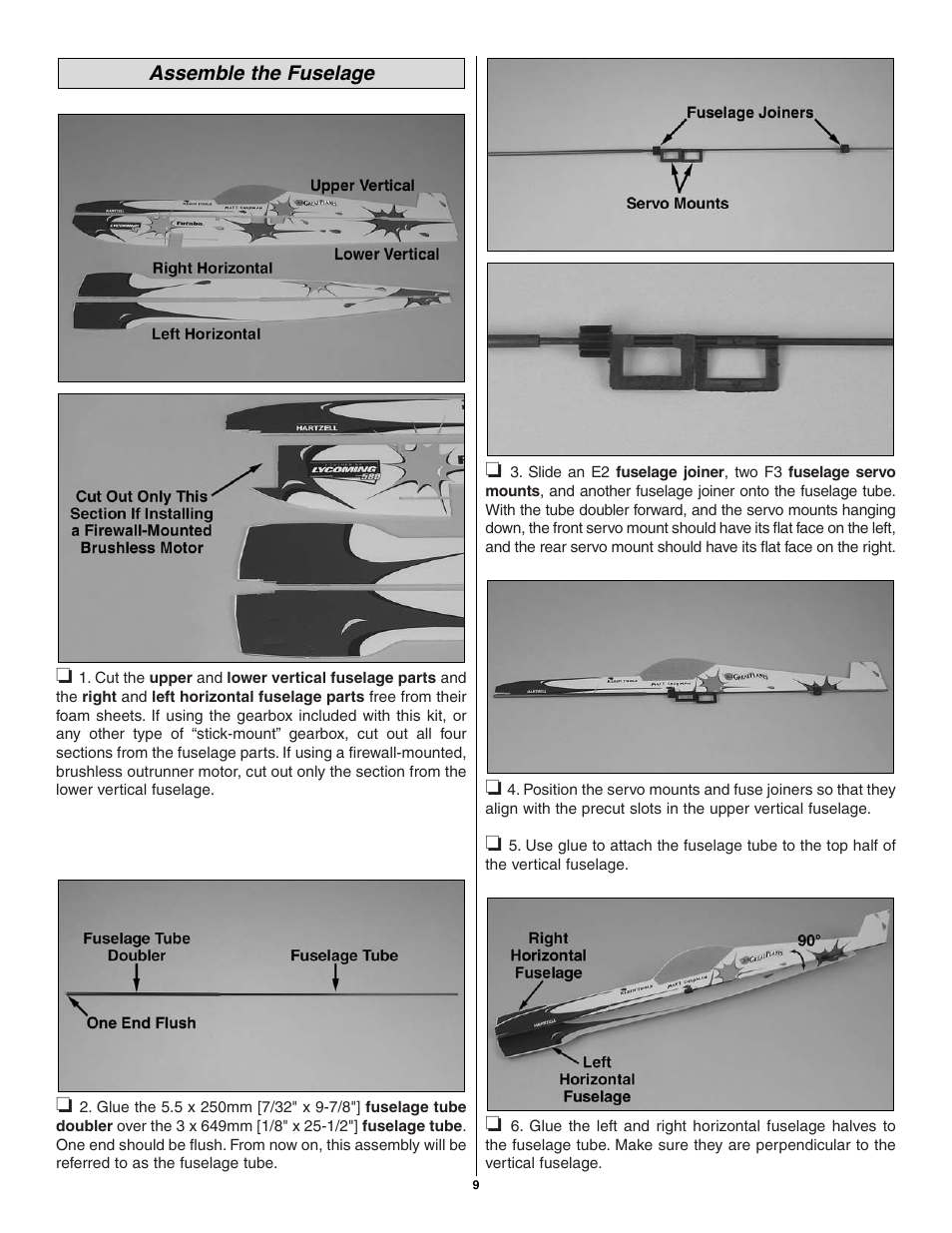 Great Planes CAP 580 Matt Chapman EP FlatOuts ARF - GPMA1112 User Manual | Page 9 / 24