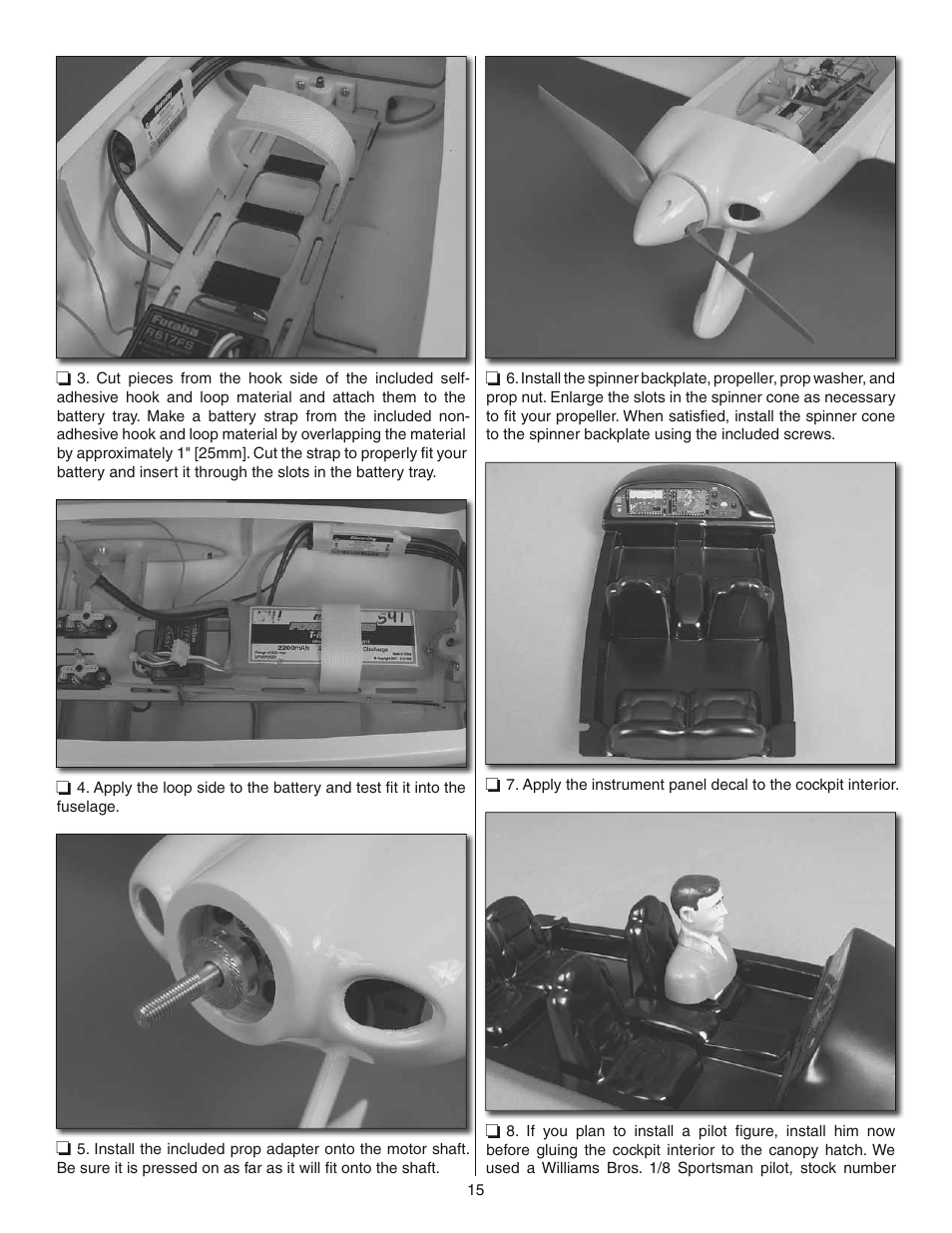 Great Planes Cirrus SR22 Turbo ARF - GPMA1166 User Manual | Page 15 / 24