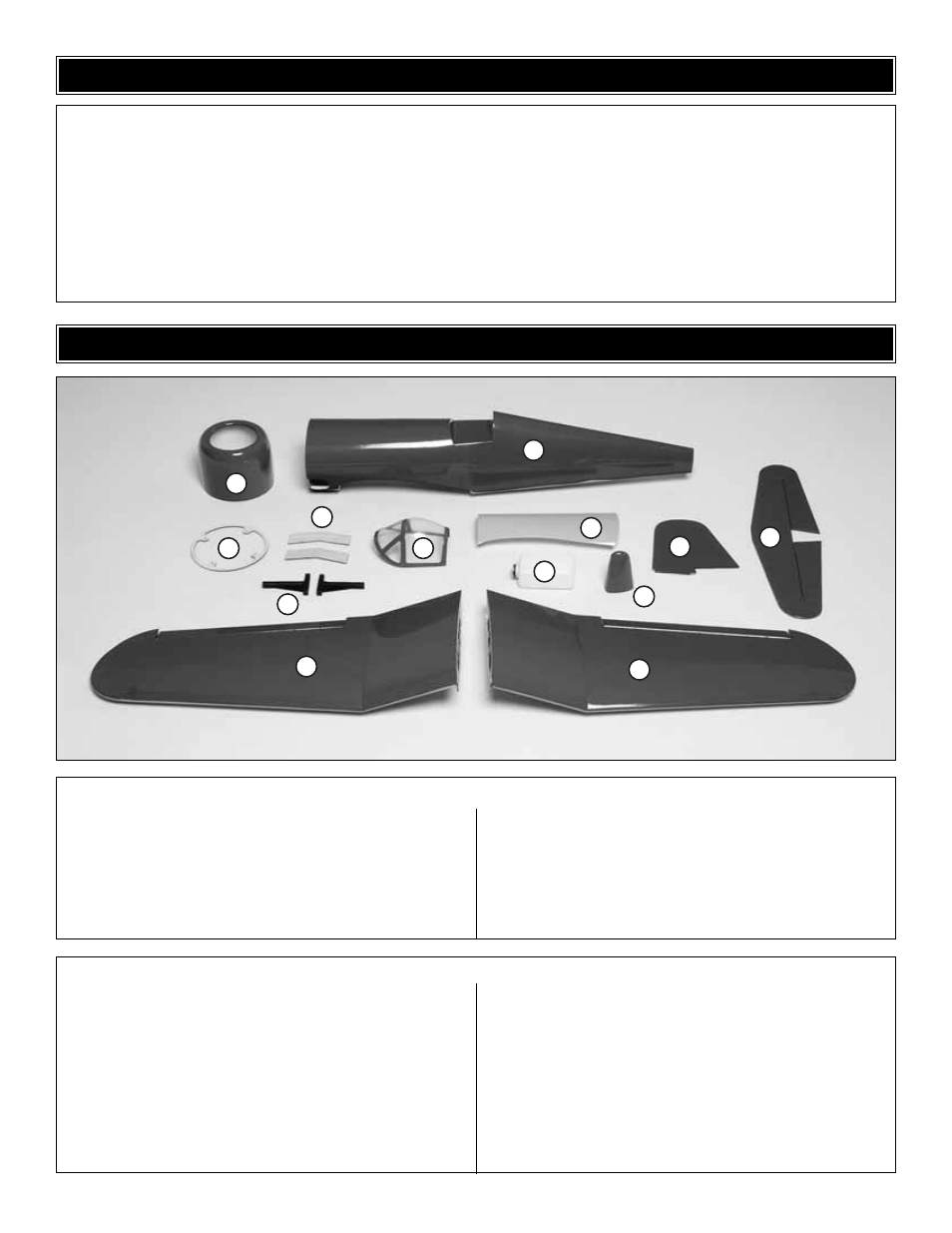 Kit inspection, Kit contents | Great Planes Combat Corsair ARF - GPMA1470 User Manual | Page 5 / 20