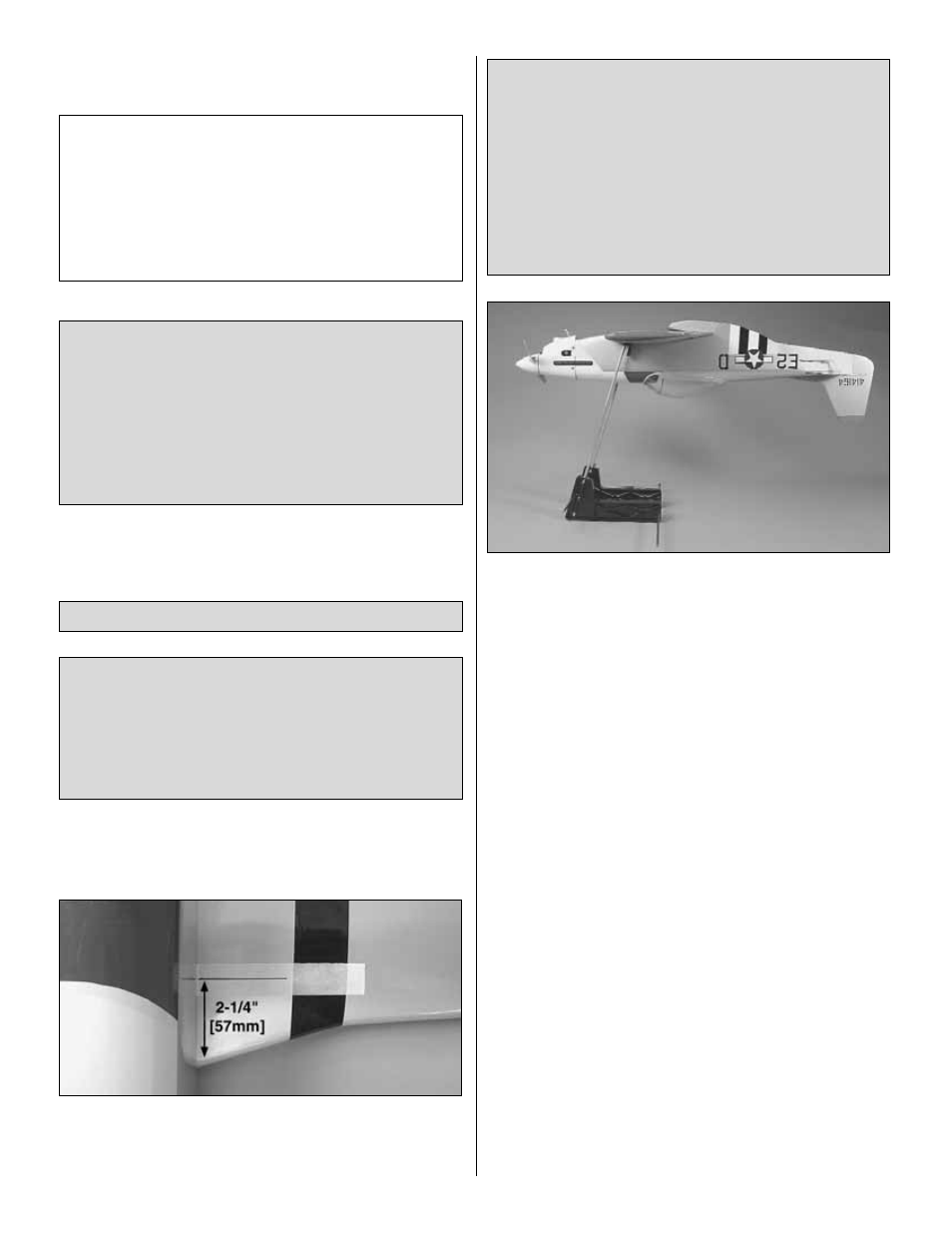 Balance the model (c.g.) | Great Planes Combat Mustang ARF - GPMA1475 User Manual | Page 15 / 20